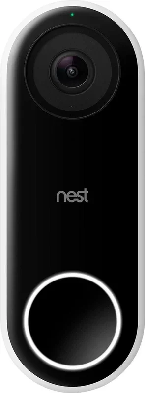 Google Nest Doorbell (wired) Smart Wi-Fi Video Doorbell – White/Black