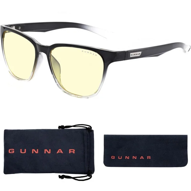 Gunnar Gaming & Computer Glasses – Berkeley, Onyx Fade, Amber Tint