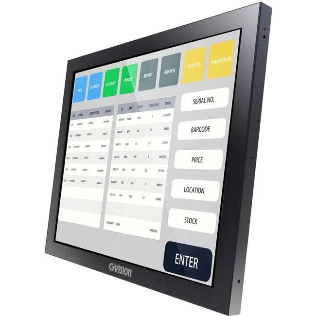 GVision O17AH-CV-45P0 17 Class Open-frame LCD Touchscreen Monitor”