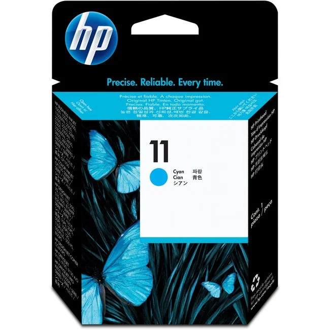 HP 11 (C4811A) Original Inkjet Printhead – Single Pack – Cyan – 1 Each