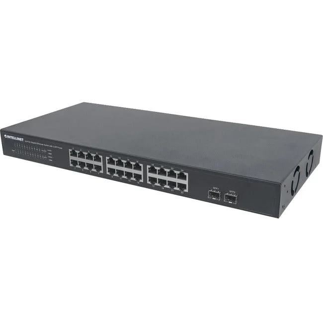 Intellinet 24-Port Gigabit Ethernet Switch With Auto-Sensing Ports That Automati