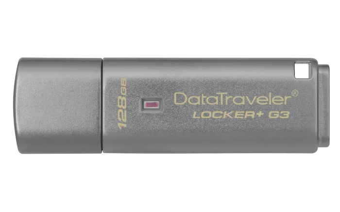 Kingston Technology Datatraveler Locker+ G3 Usb Flash Drive 128 Gb Usb Type-A 3.2 Gen 1 (3.1 Gen 1) Silver