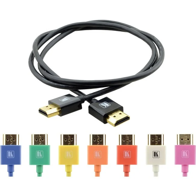 Kramer Ultra Slim High-Speed HDMI Flexible Cable with Ethernet – Black 97-0132006