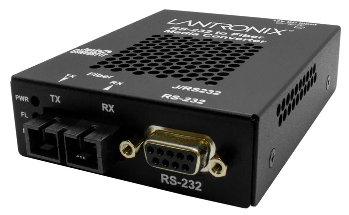 Lantronix J/RS232TF01SA | Stand-alone RS232 Media ConverterRS232 Copper to Fiber