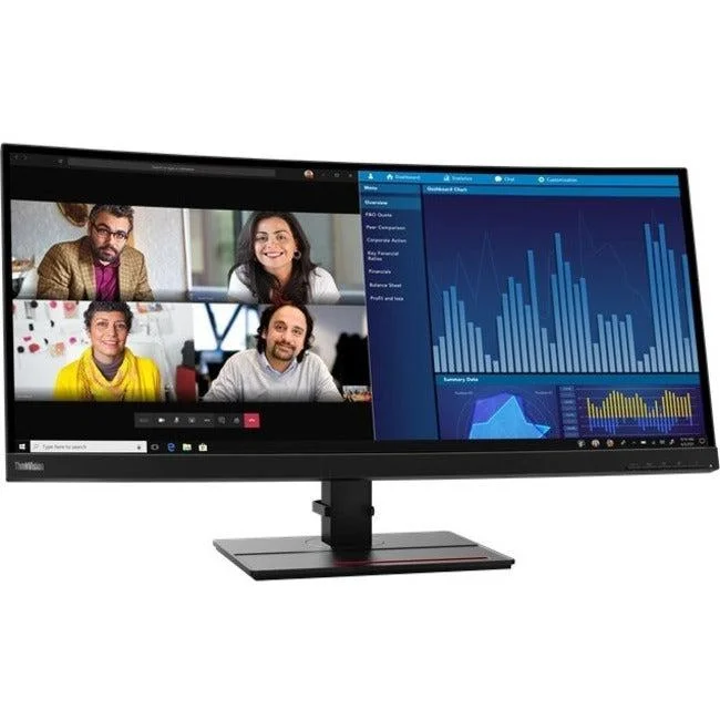 Lenovo ThinkVision P34W-20 34 Class UW-QHD Curved Screen LCD Monitor – 21:9 – Raven Black” 62DCRAR3US