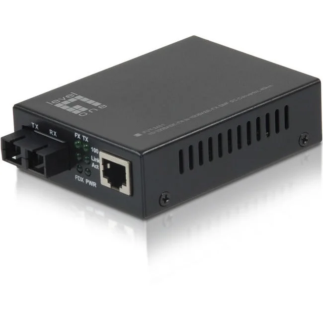 Levelone 10/100Base-Tx To 100Base-Fx Smf Sc Converter, 40Km