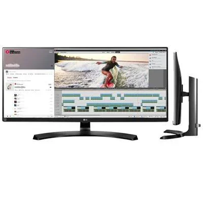 LG 34″ Class UltraWide WQHD IPS LED Monitor, 21:9, 5 ms, 5M:1-Contrast – 34UM88-P