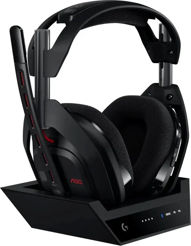 Logitech A50 LightSpeed Gen 5 Wireless Gaming Headset + Base Station – Black