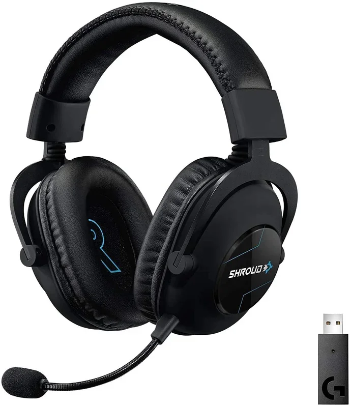 Logitech G PRO X Wireless Gaming Headset – Shroud Edition, 2.4GHz LIGHTSPEED, USB – 981-000956