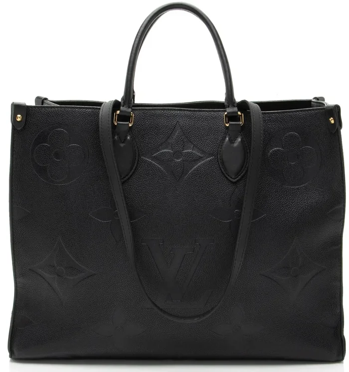 Louis Vuitton Giant Monogram Empreinte Onthego GM Tote – Black