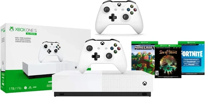 Microsoft Xbox One S All-Digital Edition (Bundle) – 1TB – Robot White