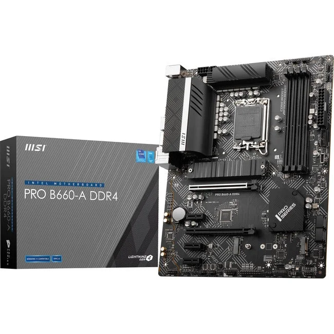 Msi B660-A Ddr4 Desktop Motherboard – Intel B660 Chipset – Socket Lga-1700 – Intel Optane Memory Ready – Atx