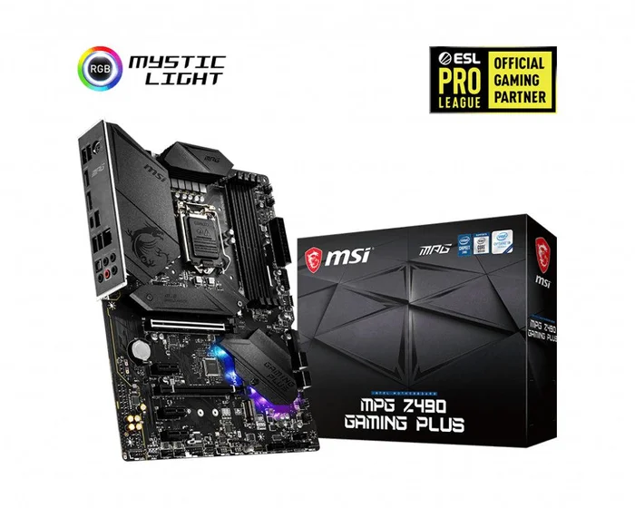 Msi Mpg Z490 Gaming Plus Motherboard ‘Atx, Lga1200, Ddr4, Lan, Usb 3.2 Gen2, Type C, M.2, Displayport, Hdmi, Pre-Installed I/O Shield, Rgb Mystic Light, Gen 4 Ready, 10Th Gen Intel Core’