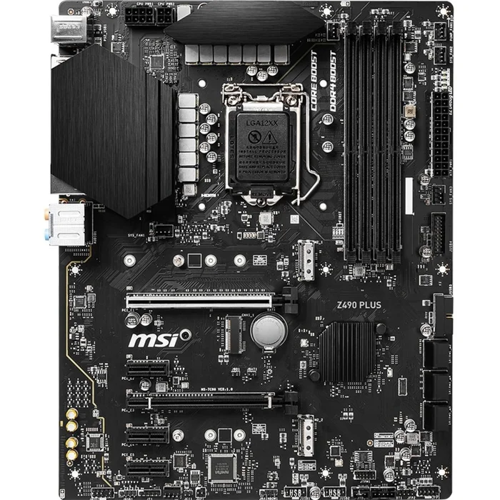 MSI Z490 PLUS Desktop Motherboard – Intel Chipset – Socket LGA-1200