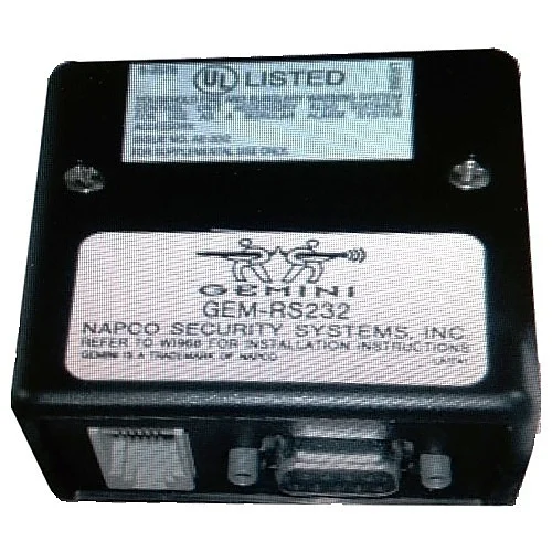 Napco Security Systems GEMC-RS232 | Commercial Fire System Adapter, Rs232, For Serial Output From Panel