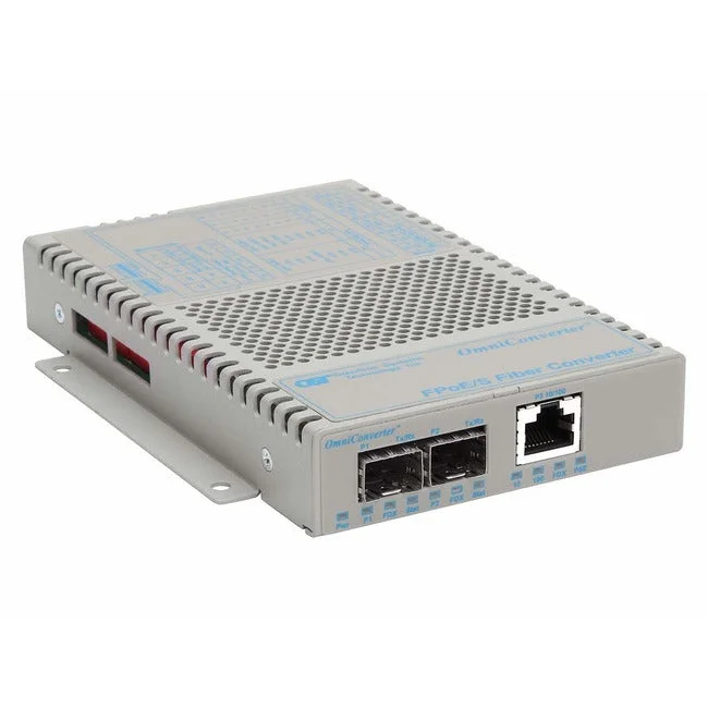 Omniconverter 10/100 Poe Ethernet Fiber Media Converter Switch Rj45 Sfp 9319-1-12