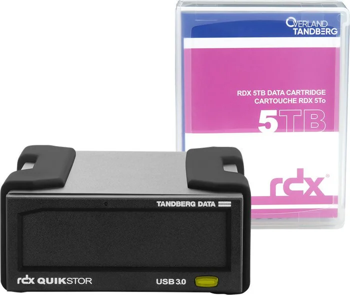 Overland-Tandberg Rdx External Drive Kit With 5Tb Cartridge, Black, Usb3+