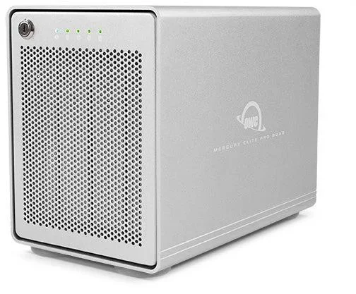 Owc Mercury Elite Pro Quad Disk Array 24 Tb Tower Silver