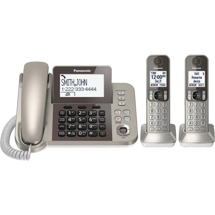 Panasonic KX-TGF352N DECT 6.0 Cordless Phone – Champagne Gold