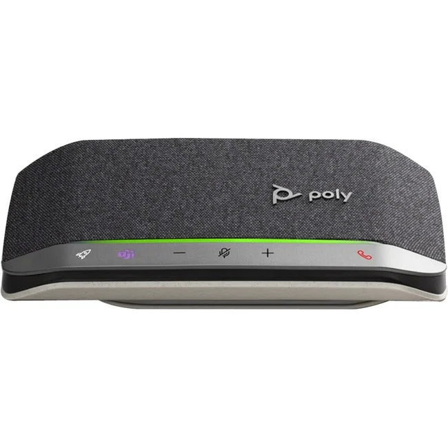 Plantronics Sync 40+ Speakerphone – Black, Silver – TAA Compliant 218764-01