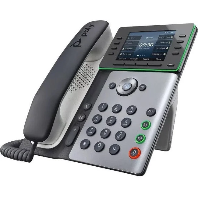 Poly Edge E350 IP Phone – Corded – Corded – NFC, Wi-Fi, Bluetooth – Desktop, Wall Mountable – TAA Compliant 2200-87010-025