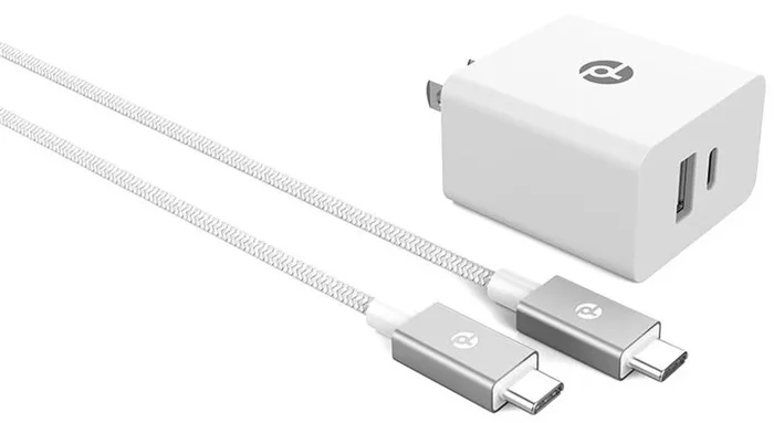 PowerLab 32W Wall Charger and 6-Ft USB-C to USB-C Cable – White