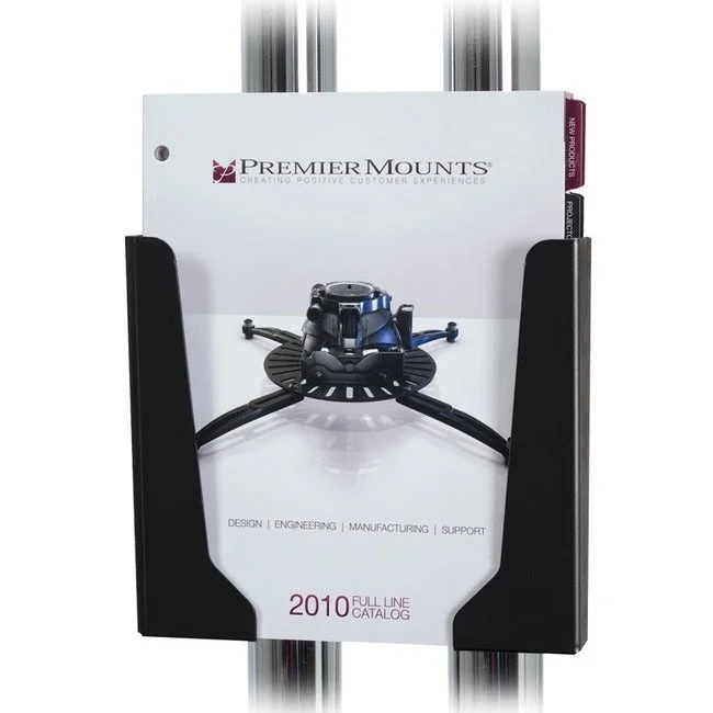 Premier Mounts Dual-Pole Brochure Holder for Carts and Stands PSD-DBH