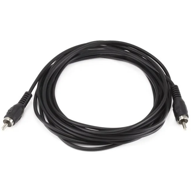 Rca Plug/Plug M/M Cable – Black 12Ft