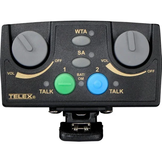 RTS Narrow Band UHF Two-Channel Binaural Wireless Synthesized Portable Beltpack TR-82N-D4R