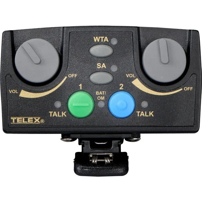 RTS UHF Narrow Band Binaural Synthesized Wireless Intercom Portable 2CH Beltpack TR-82N-FE