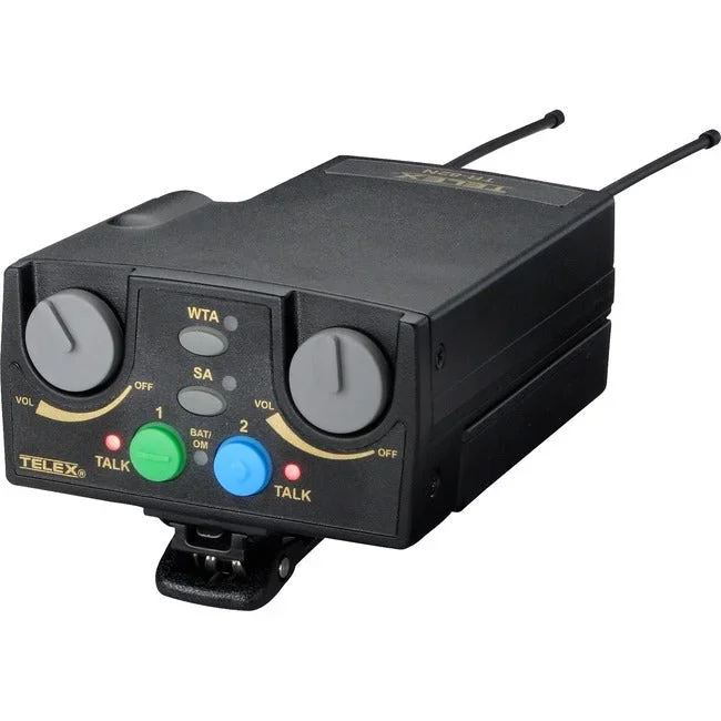 RTS UHF Narrow Band Binaural Synthesized Wireless Intercom Portable 2CH Beltpack TR-82N-HE