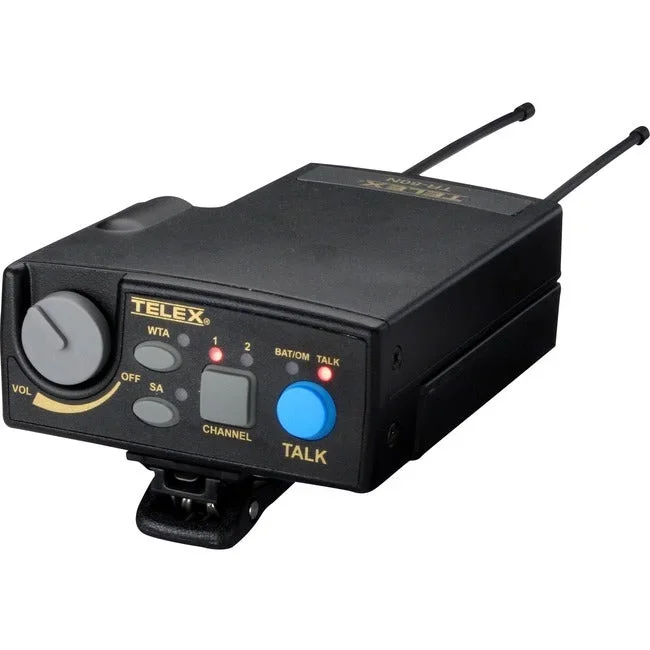 RTS UHF Narrow Band Synthesized Wireless Intercom 2CH Portable Beltpack TR-80N-FD