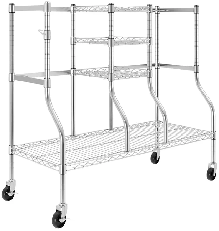 SafeRacks Golf Bag Organizer Rack – Silver