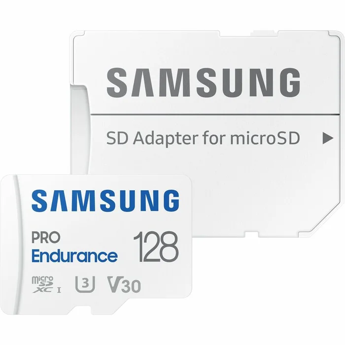 Samsung PRO Endurance 128 GB Class 10/UHS-I (U3) V30 microSDXC – 1 Pack