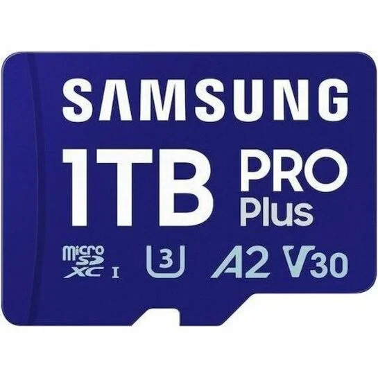 Samsung PRO Plus 1 TB Class 10/UHS-I (U3) V30 microSDXC – 1 Pack