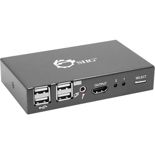 SIIG 2×1 USB HDMI KVM Switch – 4Kx2K CE-KV0011-S2