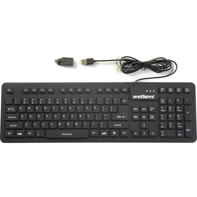 Soft-Touch Comfort Silicone Waterproof Keyboard
