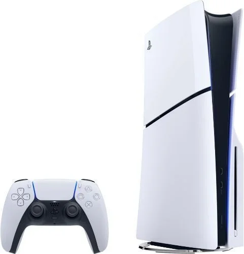 Sony PlayStation 5 Slim Gaming Console (Disc Edition) – 1TB – White