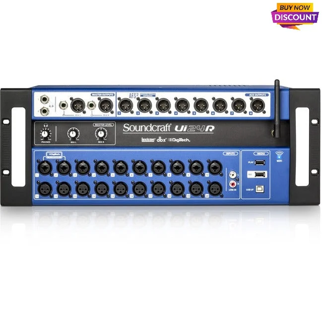 Soundcraft 24-channel Digital Mixer/USB Multi-Track Recorder with Wireless Control 5076585