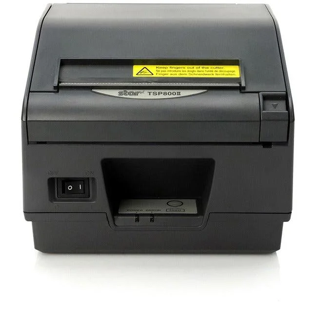 Star Micronics TSP800II Thermal Receipt and Label Printer, Serial – Cutter, External Power Supply Needed, Gray 39443810