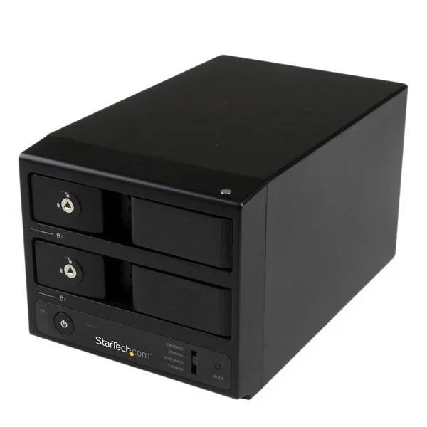 Startech.Com Usb 3.0 / Esata Dual-Bay Trayless 3.5 Sata Iii Hard Drive Enclosure With Uasp – 2-Bay Sata 6 Gbps Hot-Swap Hdd Enclosure