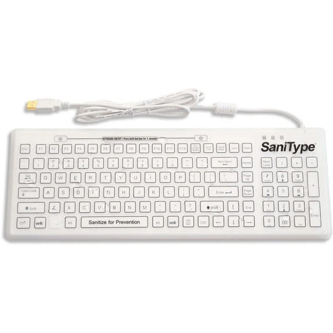 Swipe Clean Hygienic Silicone Washable Keyboard