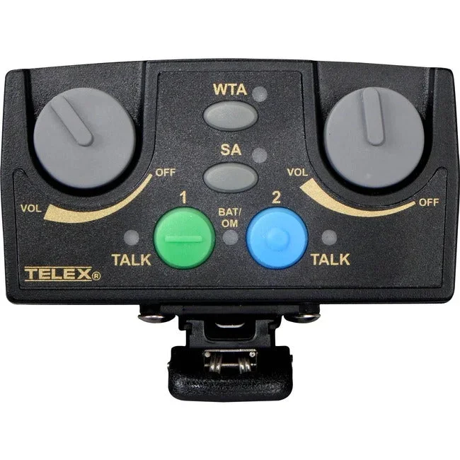 Telex Narrow Band UHF Two-Channel Binaural Wireless Synthesized Portable Beltpack TR-82N-C5