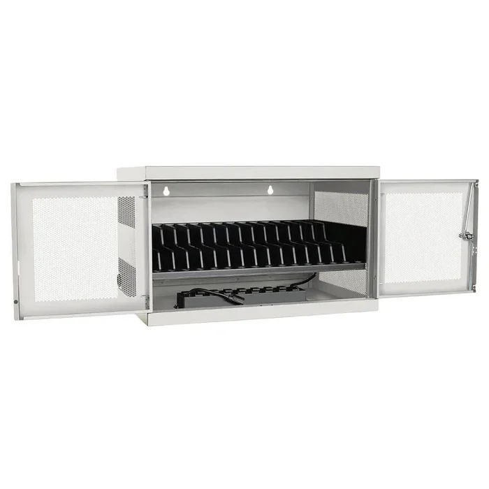 Tripp Lite 16-Device Ac Charging Station Cabinet For Chromebooks And Laptops, Wall-Mount And Cart Options, White