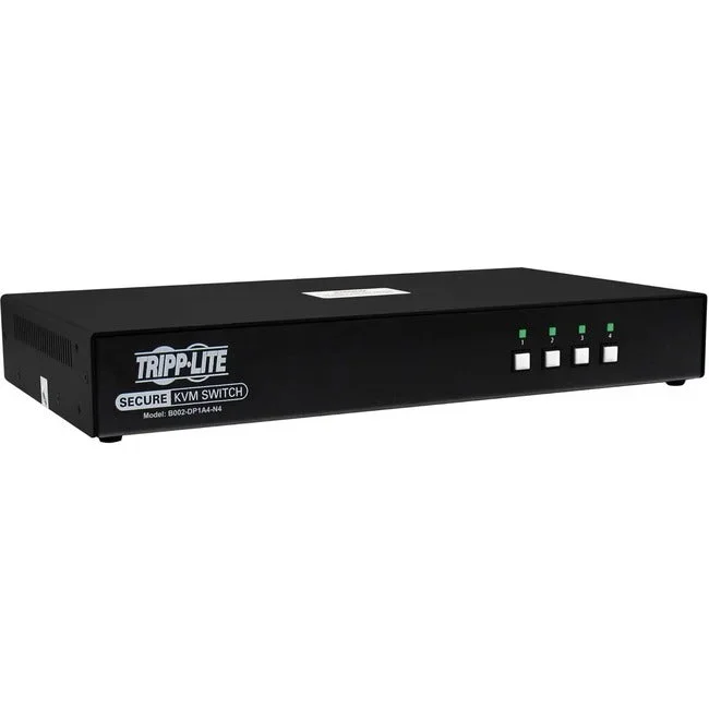 Tripp Lite Secure Kvm Switch, 4-Port, Single Head, Displayport To Displayport, 4K, Niap Pp4.0, Audio, Taa