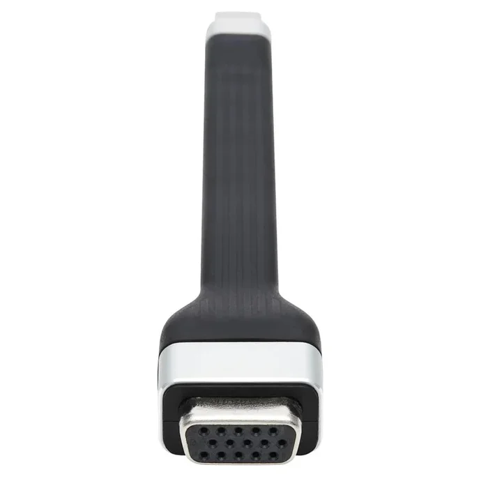 Tripp Lite U444-F5N-Vga Usb-C To Vga Flat Adapter Cable (M/F), 1080P 60 Hz, Thunderbolt 3 Compatible, Black, 5 In. (12.7 Cm)
