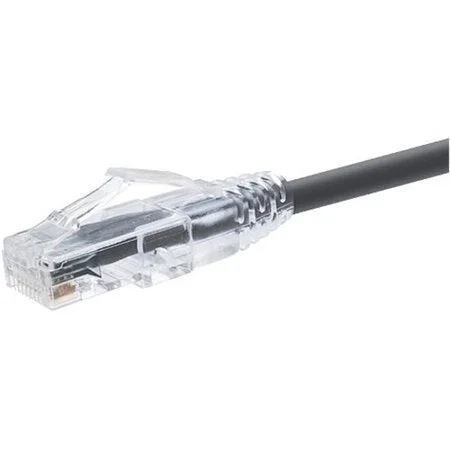 Unirise 10 Foot Cat6 Snagless Clearfit Patch Cable Black – High Density Cat6 Ult