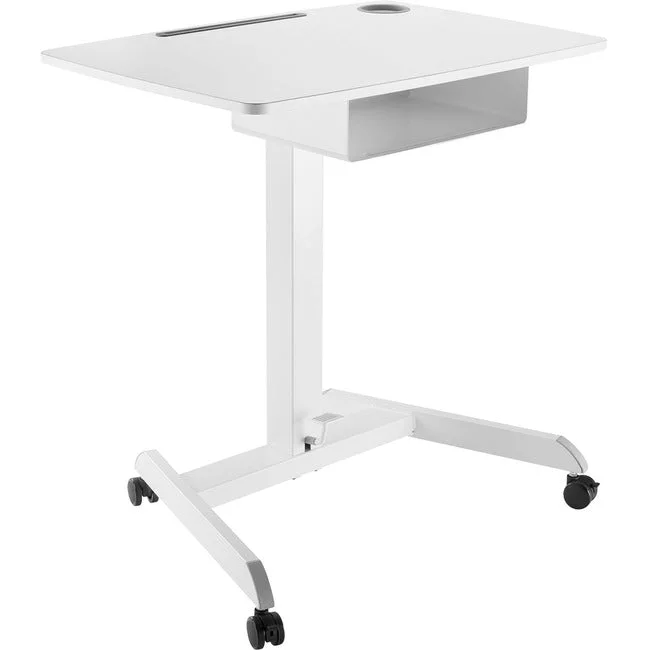 V7 Mobile Student Desk with Drawer – Height Adjustable – Gas Spring – 44.30 Max Height x 22″ Width” DTM3SD