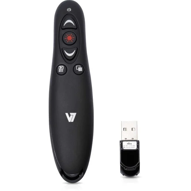 V7 Professional Wireless Presenter With Laser Pointer And Microsd Card Reader