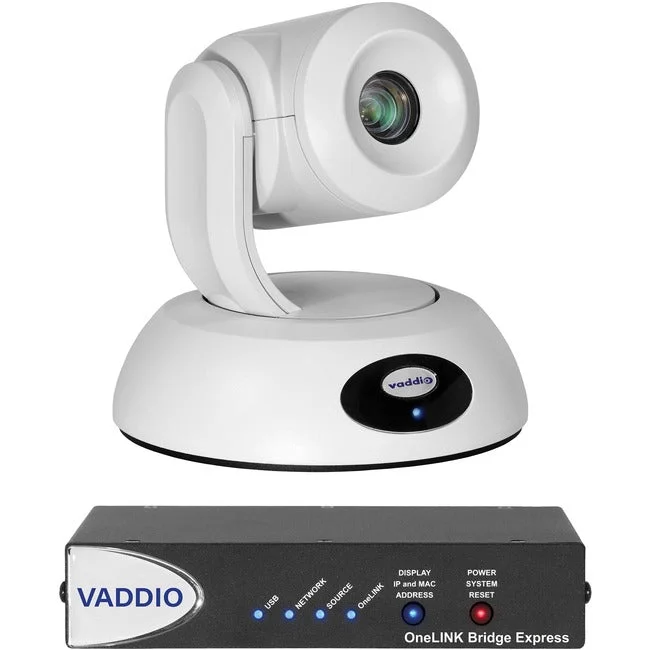Vaddio RoboSHOT Video Conferencing Camera – 8.5 Megapixel – 60 fps – White – TAA Compliant 999-99630-270W
